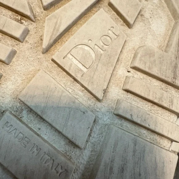 Dior Cream and French Blue Logo Sneakers size 36 - Picture 14 of 16